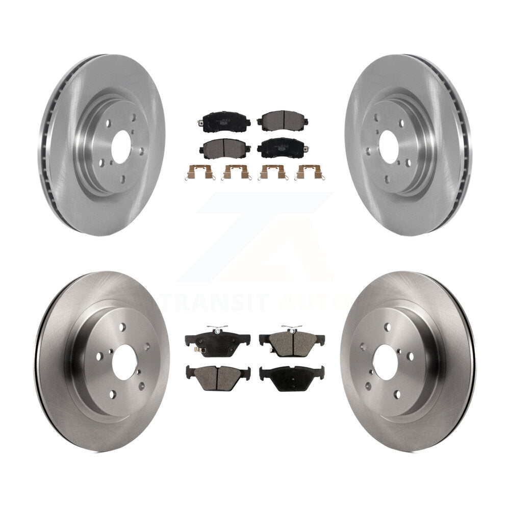 Front Rear Disc Brake Rotors And Ceramic Pads Kit For Subaru Outback WRX Legacy K8T-104422