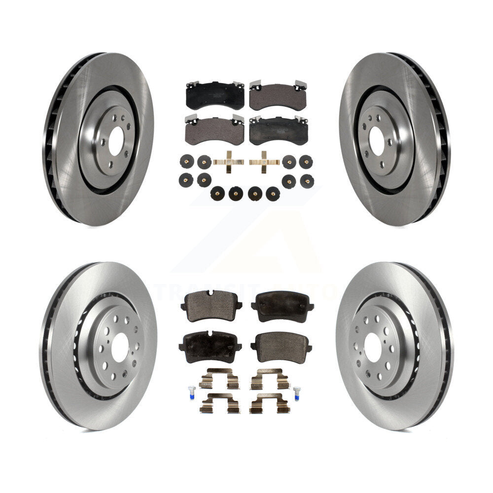 Front Rear Disc Brake Rotors And Ceramic Pads Kit For Audi S8 S7 K8T-104426