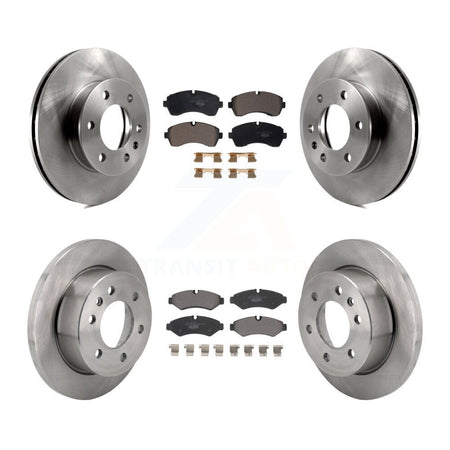 Front Rear Brake Rotors Ceramic Pad Kit For Mercedes-Benz Sprinter 2500 3500 Freightliner K8T-104430
