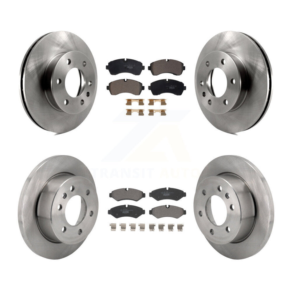 Front Rear Brake Rotors Ceramic Pad Kit For Mercedes-Benz Sprinter 2500 3500 Freightliner K8T-104430