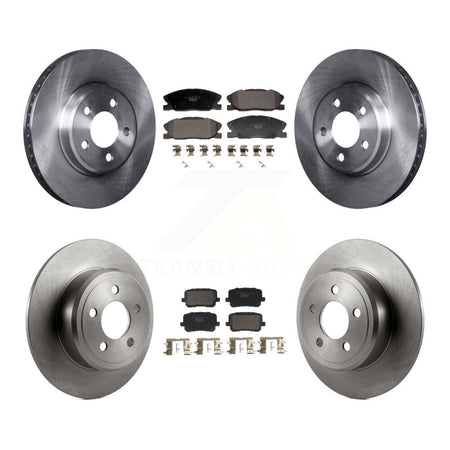 Front Rear Brake Rotors Ceramic Pad Kit For Dodge Charger With 370mm Diameter Rotor K8T-104431