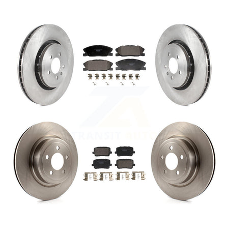 Front Rear Brake Rotors Ceramic Pad Kit For Dodge Charger With 370mm Diameter Rotor K8T-104434