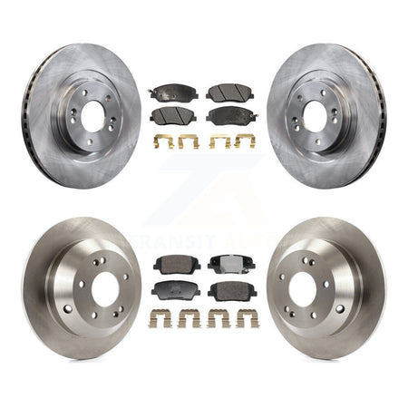 Front Rear Disc Brake Rotors And Ceramic Pads Kit For 2013-2016 Hyundai Santa Fe XL 3.3L K8T-104457