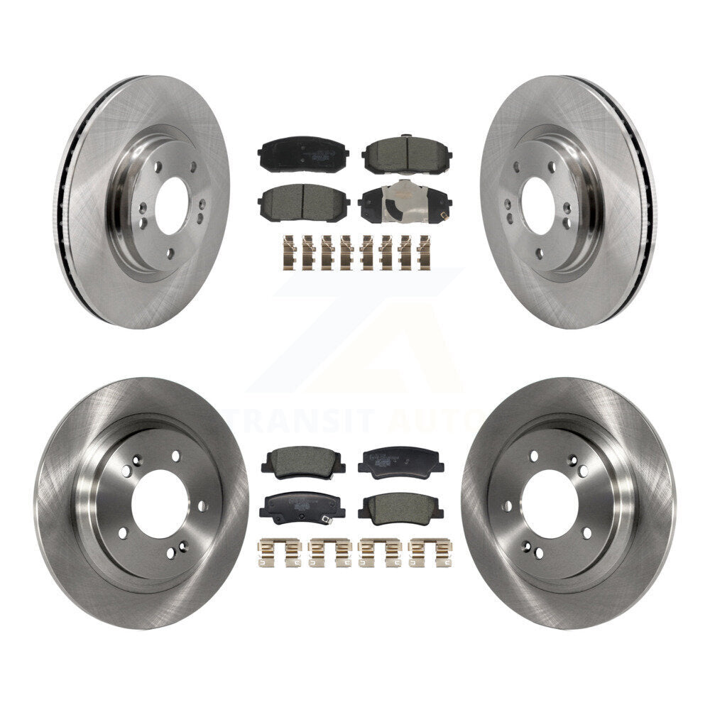 Front Rear Disc Brake Rotors And Ceramic Pads Kit For Hyundai Sonata Kia Niro EV K5 K8T-104459