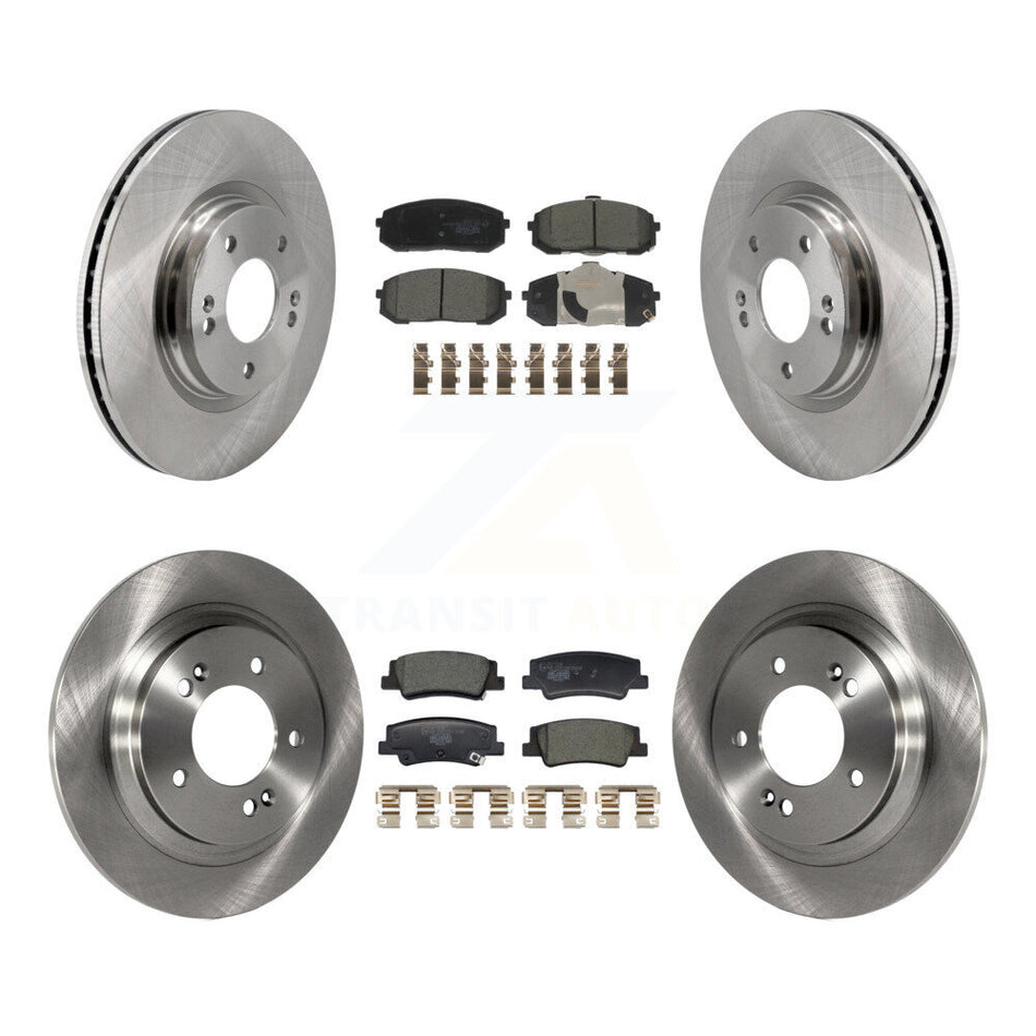 Front Rear Disc Brake Rotors And Ceramic Pads Kit For Hyundai Sonata Kia Niro EV K5 K8T-104459