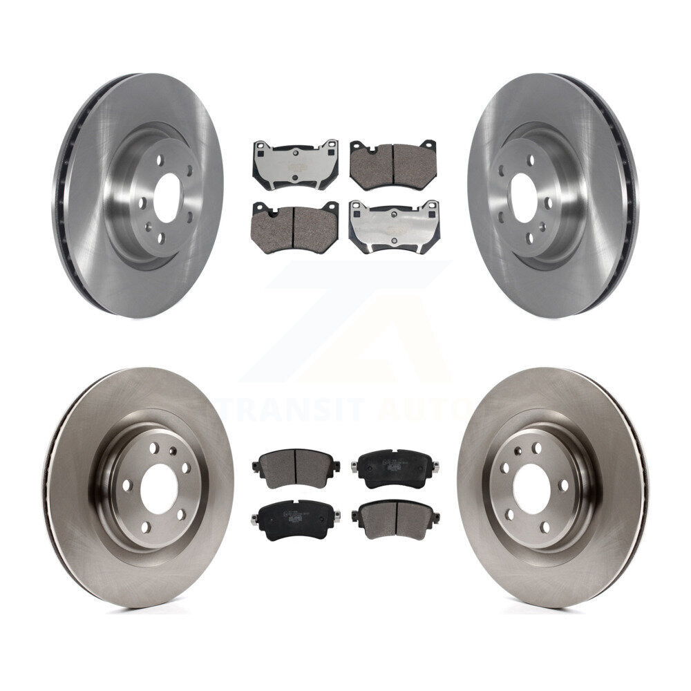 Front Rear Disc Brake Rotors And Ceramic Pads Kit For 2018 Audi Q5 With Brembo Calipers K8T-104465
