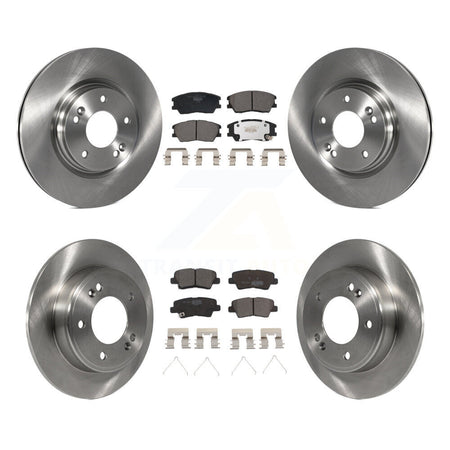 Front Rear Disc Brake Rotors And Ceramic Pads Kit For Kia Soul K8T-104468