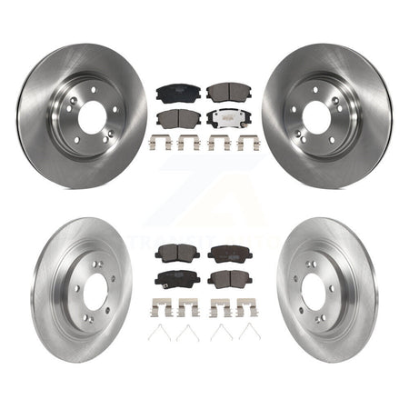 Front Rear Disc Brake Rotors And Ceramic Pads Kit For 2020-2023 Kia Soul EV K8T-104470