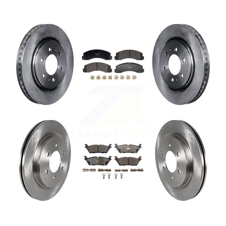 Front Rear Disc Brake Rotor & Ceramic Pad Kit For Ford F-150 Expedition Lincoln Navigator K8T-104472