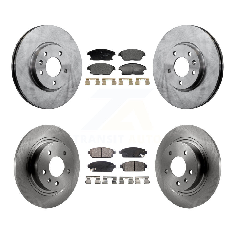 Front Rear Disc Brake Rotor Ceramic Pad Kit For Chevrolet Cruze Buick Verano Orlando Volt K8T-104474