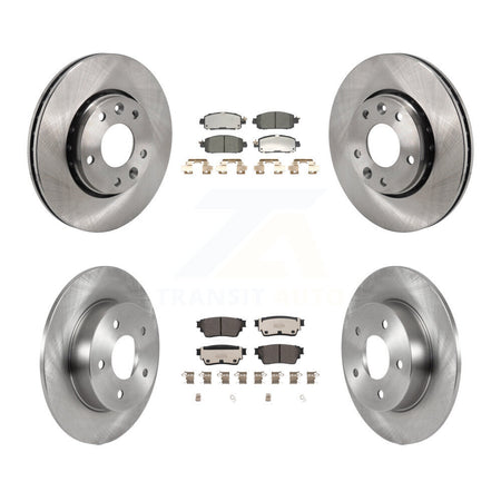 Front Rear Brake Rotor Ceramic Pad Kit For 21-23 Nissan Kicks SV SR with Disc rear brakes K8T-104477