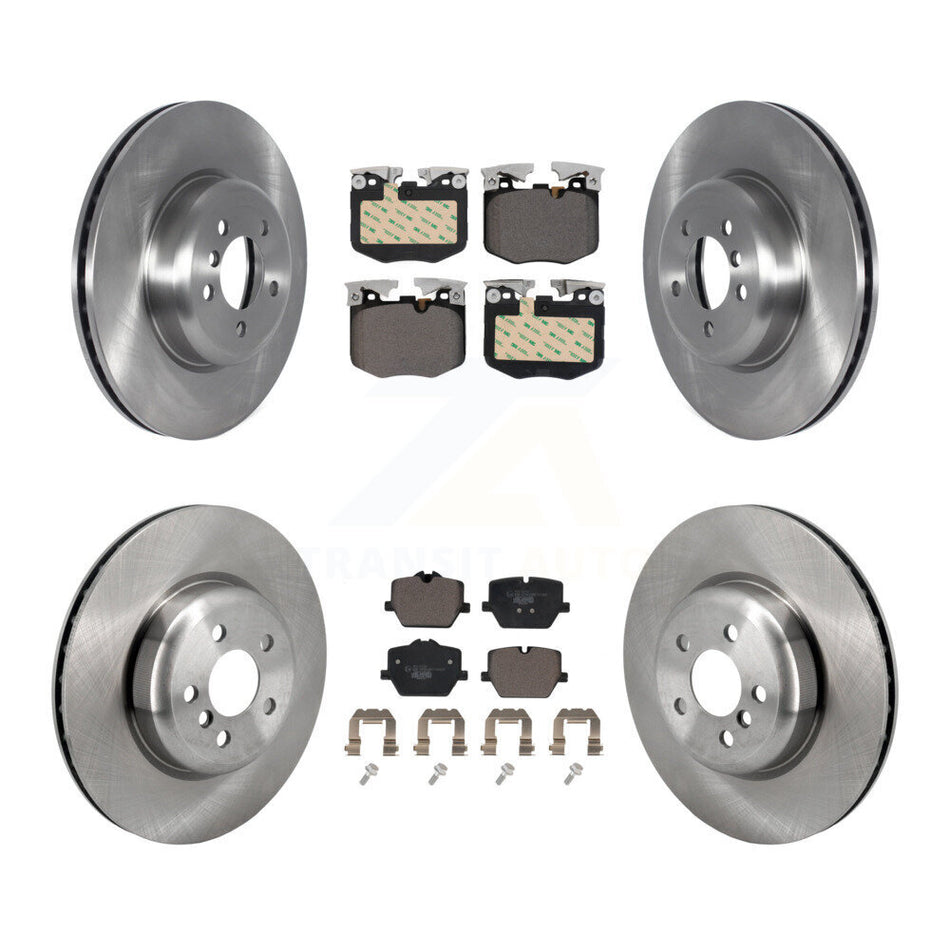 Front Rear Disc Brake Rotors And Ceramic Pads Kit For BMW 330i K8T-104479