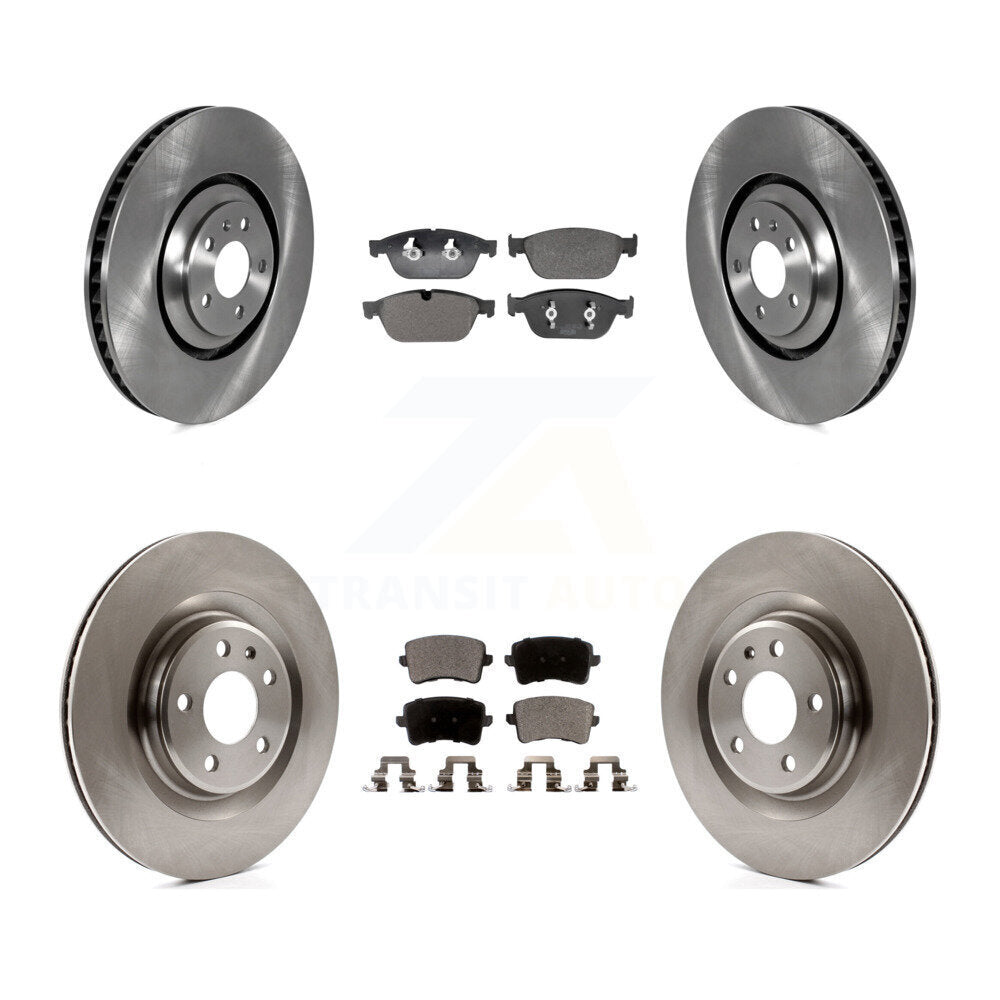 Front Rear Brake Rotor Ceramic Pad Kit For 14-17 Audi SQ5 With 380mm Diameter K8T-104480