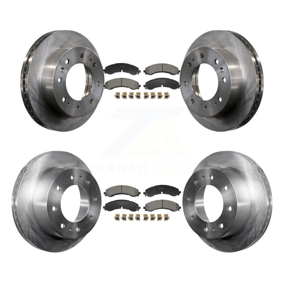 Front Rear Brake Rotors & Ceramic Pad Kit For GMC Chevrolet Sierra 2500 HD Silverado 3500 K8T-104481