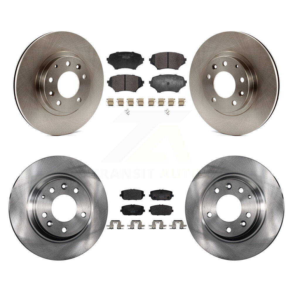 Front Rear Disc Brake Rotors And Ceramic Pads Kit For 2006-2015 Mazda MX-5 Miata K8T-104485