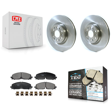 Front Disc Brake Rotors And Ceramic Pads Kit For 2021 Cadillac XT5 Buick Enclave XT6 K8T-104493