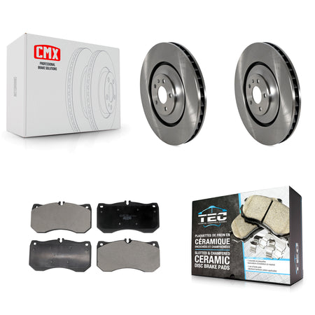Front Disc Brake Rotors And Ceramic Pads Kit For Audi A7 Quattro A8 S7 S8 S6 K8T-104503