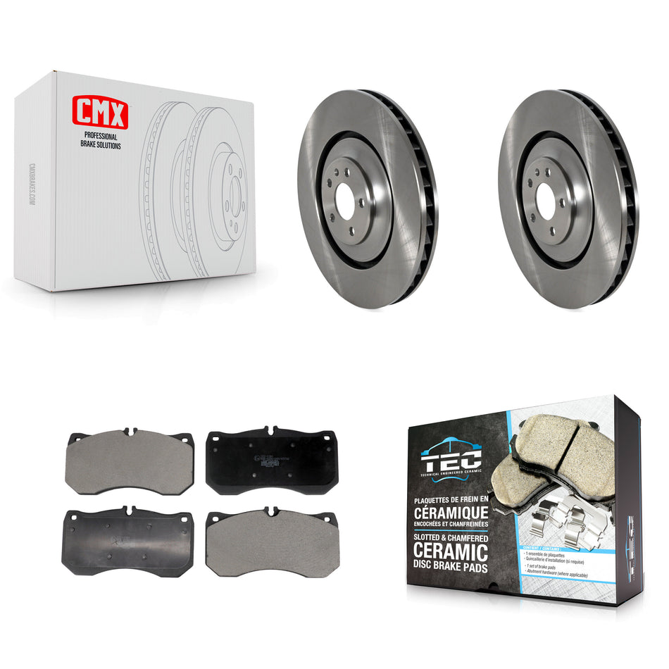 Front Disc Brake Rotors And Ceramic Pads Kit For Audi A7 Quattro A8 S7 S8 S6 K8T-104503