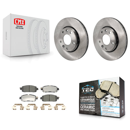 Front Disc Brake Rotors And Ceramic Pads Kit For Nissan Kicks Sentra K8T-104506