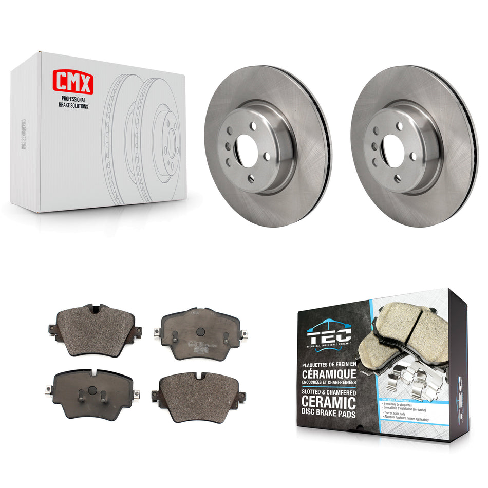 Front Disc Brake Rotors Ceramic Pad Kit For BMW X3 330i xDrive X4 Z4 430i Toyota GR Supra K8T-104509