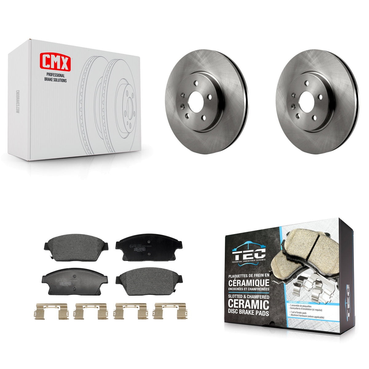 Front Disc Brake Rotors And Ceramic Pads Kit For 2013-2017 Chevrolet Trax Buick Encore K8T-104513