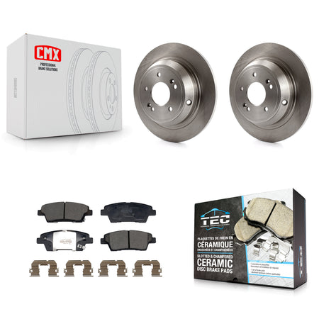 Rear Disc Brake Rotors And Ceramic Pads Kit For 2018-2020 Genesis G80 3.8L 5.0L K8T-104524