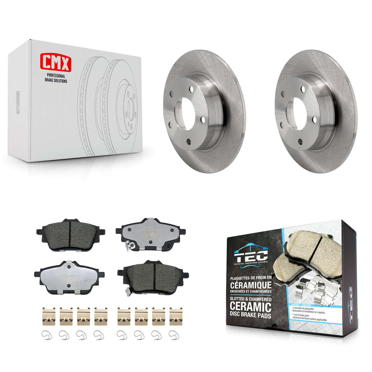Rear Disc Brake Rotors And Ceramic Pads Kit For 2020-2023 Nissan Sentra rear brakes K8T-104529