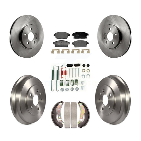 Front Rear Disc Brake Rotors Ceramic Pads And Drum Kit (7Pc) For Chevrolet Trax K8T-104548