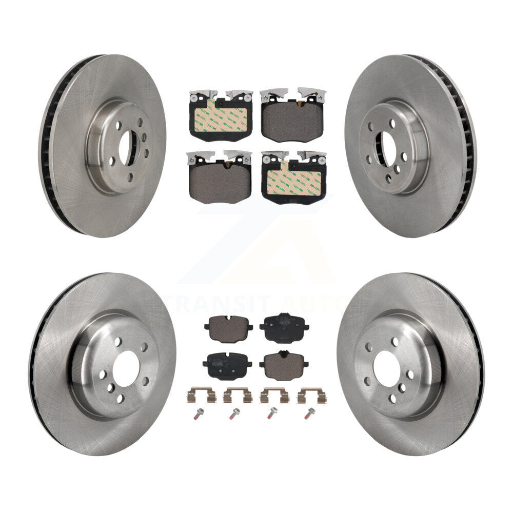 Front Rear Disc Brake Rotor And Ceramic Pad Kit (6Pc) For BMW iX 640i xDrive Gran Turismo K8T-104572