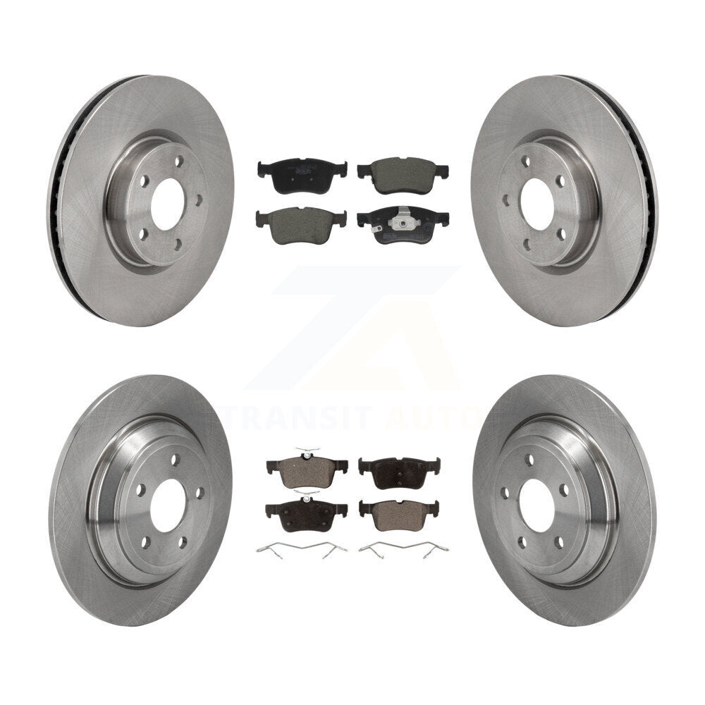 Front Rear Disc Brake Rotors Ceramic Pad Kit For Ford Escape Bronco Sport Lincoln Corsair K8T-104581