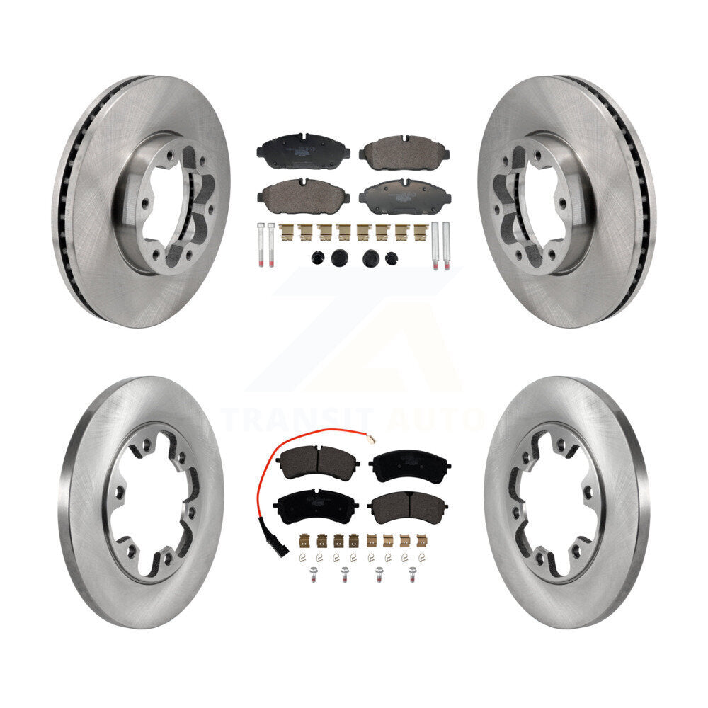 Front Rear Brake Rotor & Ceramic Pad Kit For Ford Transit-250 Transit-150 Transit-350 AWD K8T-104584