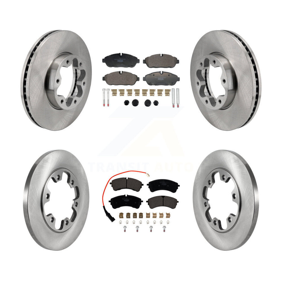 Front Rear Brake Rotor & Ceramic Pad Kit For Ford Transit-250 Transit-150 Transit-350 AWD K8T-104584