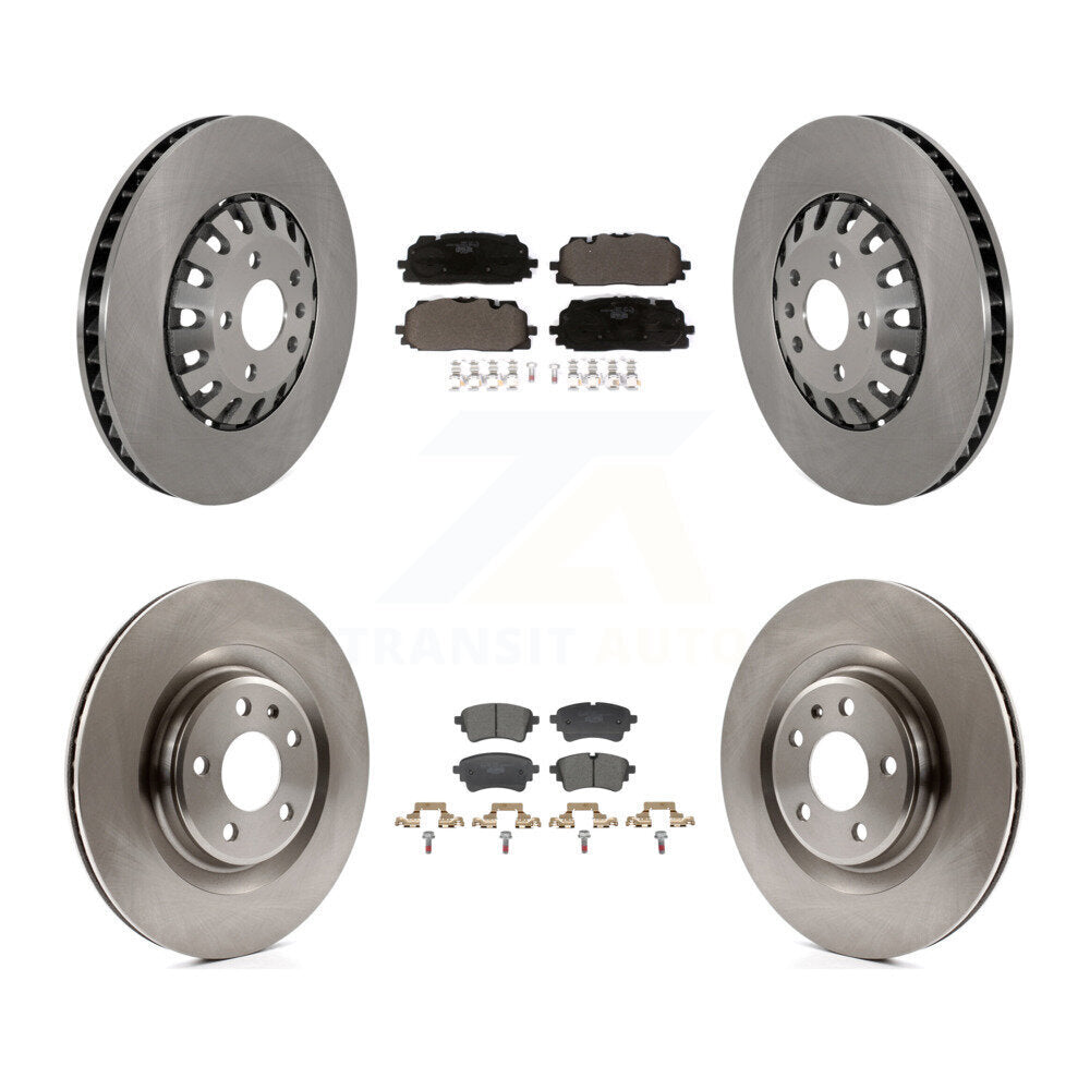 Front Rear Disc Brake Rotors And Ceramic Pads Kit For Audi A6 Quattro A7 Sportback K8T-104590
