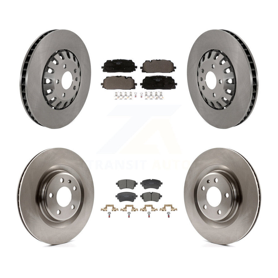Front Rear Disc Brake Rotors And Ceramic Pads Kit For Audi A6 Quattro A7 Sportback K8T-104590