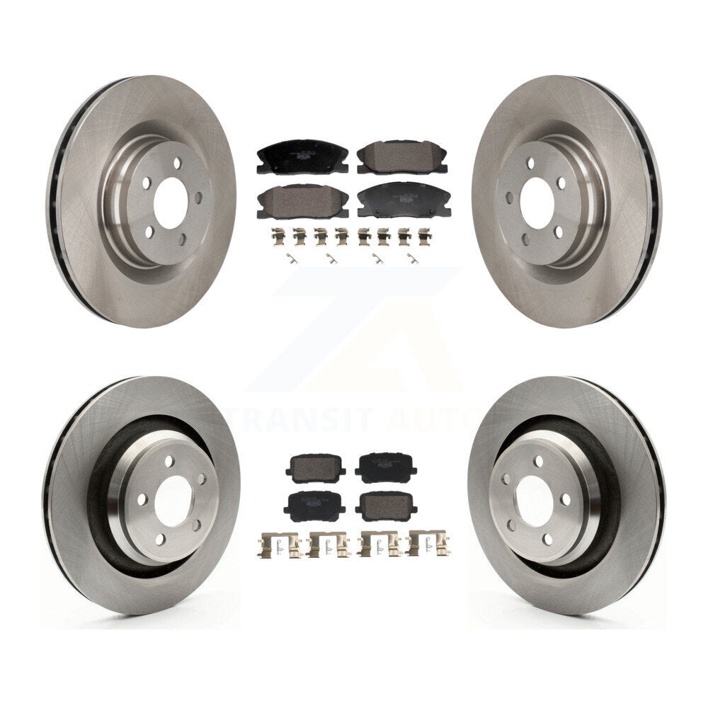 Front Rear Brake Rotors Ceramic Pad Kit For Dodge Charger With 370mm Diameter Rotor K8T-104594