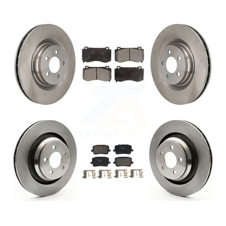 Front Rear Brake Rotors Ceramic Pad Kit For Dodge Charger With 370mm Diameter Rotor K8T-104596