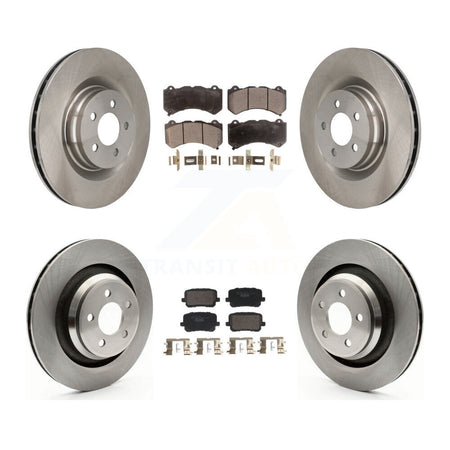 Front Rear Brake Rotors Ceramic Pad Kit For Dodge Charger With 370mm Diameter Rotor K8T-104598