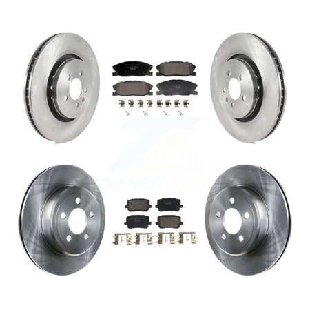 Front Rear Brake Rotors Ceramic Pad Kit For Dodge Charger With 370mm Diameter Rotor K8T-104599