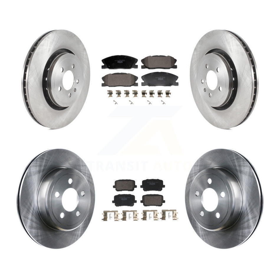 Front Rear Brake Rotors Ceramic Pad Kit For Dodge Charger With 370mm Diameter Rotor K8T-104599