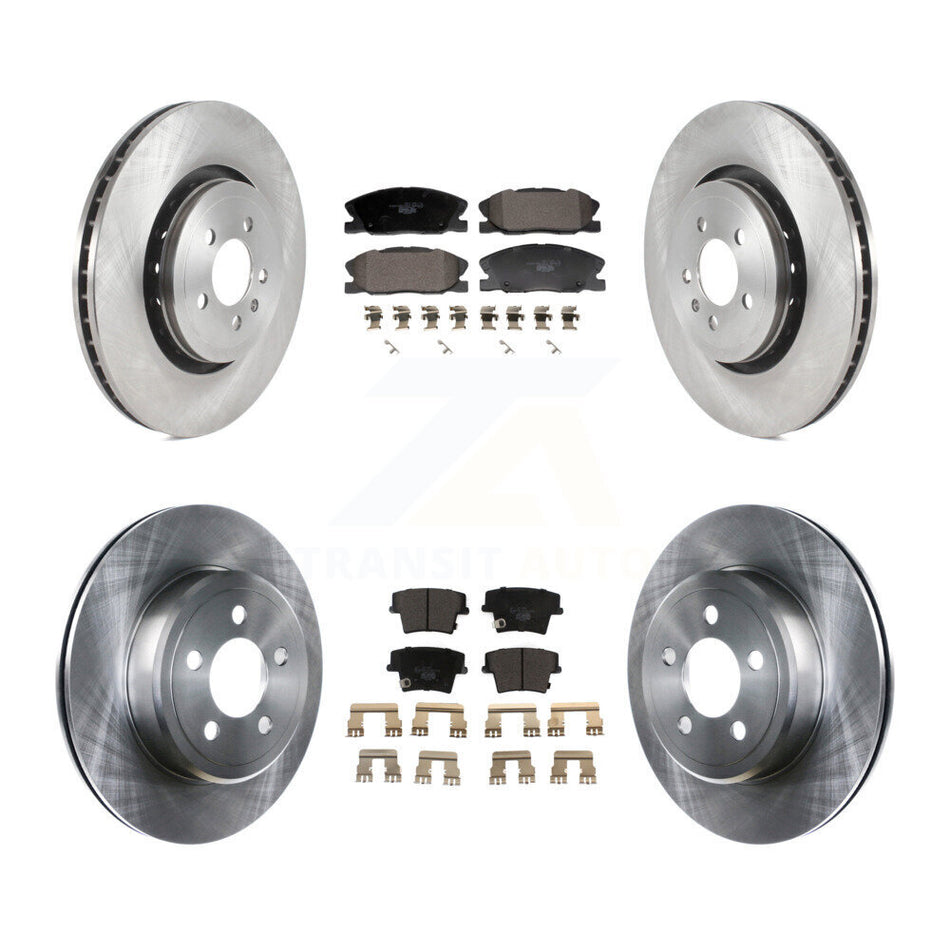 Front Rear Brake Rotors Ceramic Pad Kit For Dodge Charger With 370mm Diameter Rotor K8T-104600