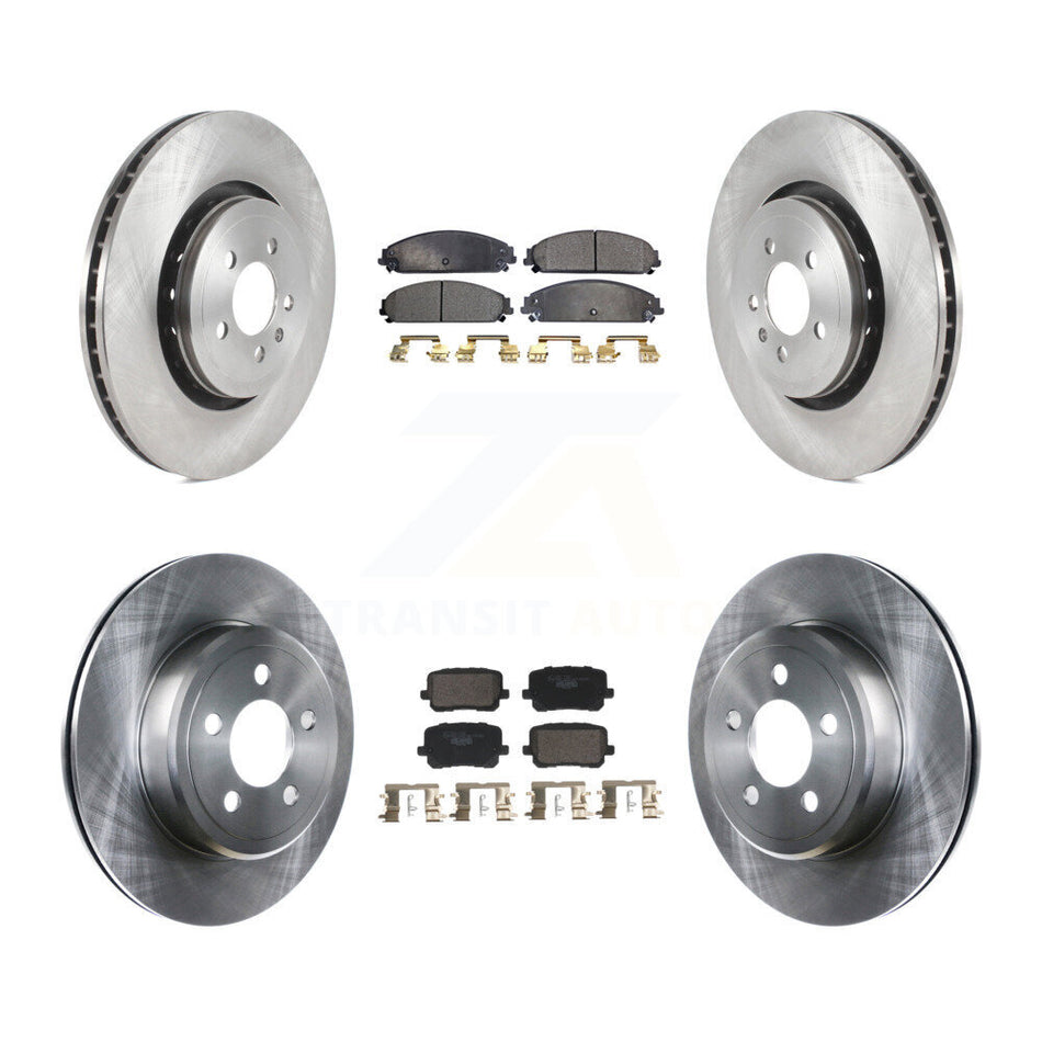 Front Rear Brake Rotors Ceramic Pad Kit For Dodge Charger With 370mm Diameter Rotor K8T-104601