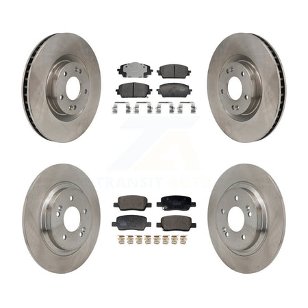 Front Rear Disc Brake Rotor & Ceramic Pad Kit For Hyundai Santa Fe Kia Sorento GAS engine K8T-104605
