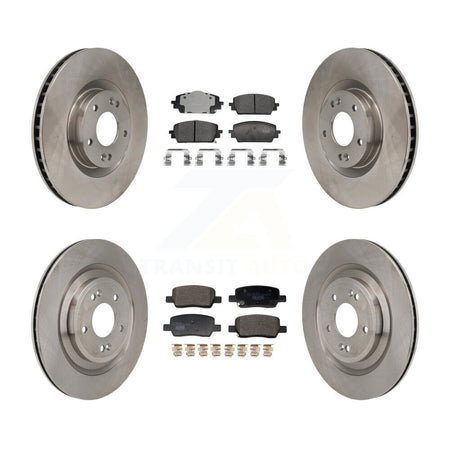 Front Rear Disc Brake Rotors And Ceramic Pads Kit For Hyundai Santa Fe Kia Sorento K8T-104606