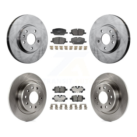 Front Rear Brake Rotors & Ceramic Pad Kit For GMC Terrain With 321mm Diameter Rotor K8T-104615