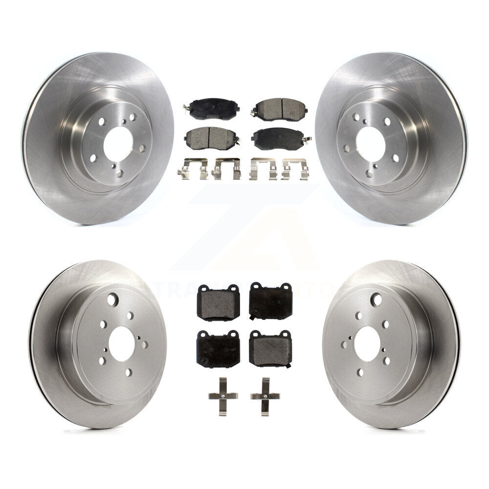 Front Rear Disc Brake Rotor And Ceramic Pad Kit For 2017 Subaru BRZ Without Brembo Brakes K8T-104624