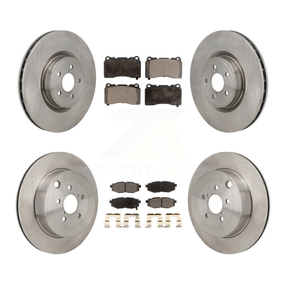 Front Rear Disc Brake Rotor & Ceramic Pad Kit For 2017 Subaru BRZ Base With Brembo Brakes K8T-104625