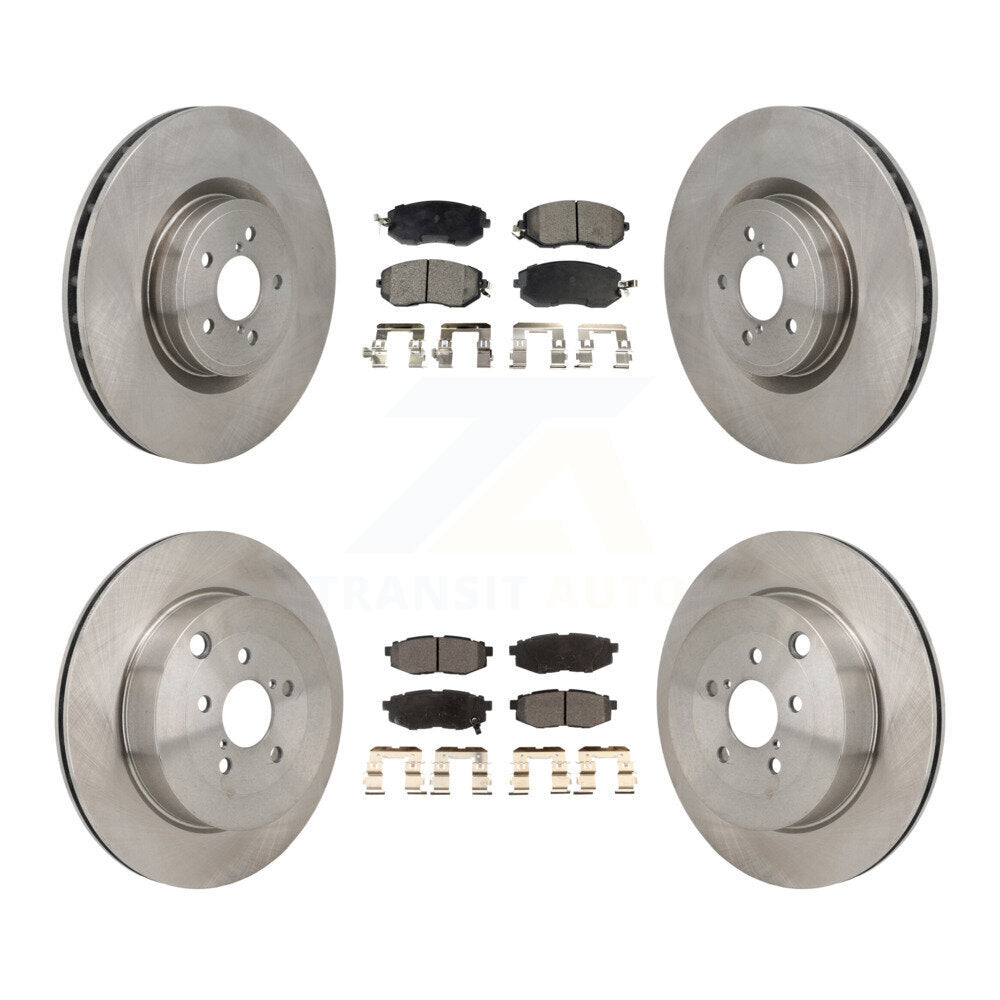 Front Rear Disc Brake Rotor Ceramic Pad Kit For 2019 Toyota 86 Base GT With Brembo Brakes K8T-104627