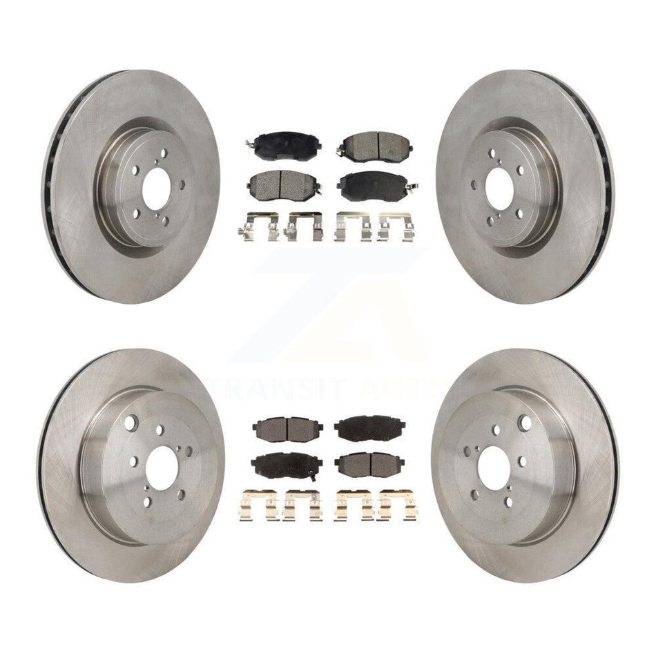 Front Rear Disc Brake Rotor Ceramic Pad Kit For 2019 Toyota 86 Base GT With Brembo Brakes K8T-104627
