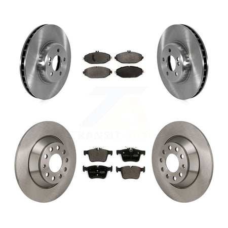 Front Rear Disc Brake Rotors Ceramic Pad Kit For Mercedes-Benz C300 Without Sport Package K8T-104628
