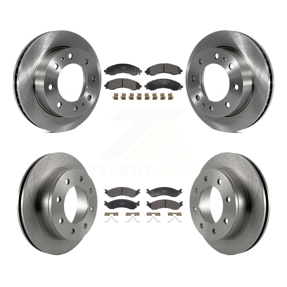 Front Rear Brake Rotors & Ceramic Pad Kit For 2021-2024 GMC Savana 2500 Chevrolet Express K8T-104632